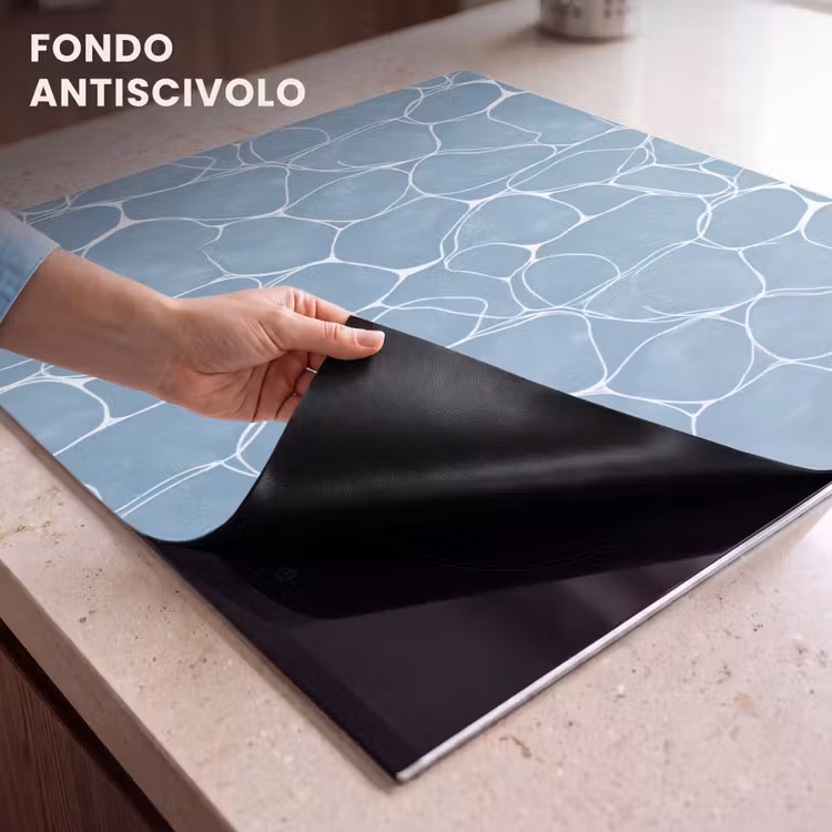 Protezione piano induzione - Organico - Motivo - Blu — 6
