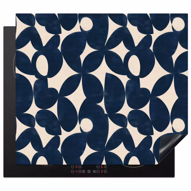 Protezione piano induzione - Moderno - Geometrico - Blu — 1