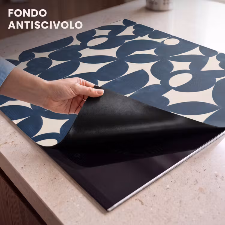 Protezione piano induzione - Moderno - Geometrico - Blu — 6
