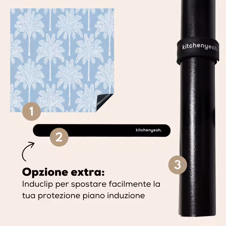 Protezione piano induzione - Palma - Moderno - Blu — 8