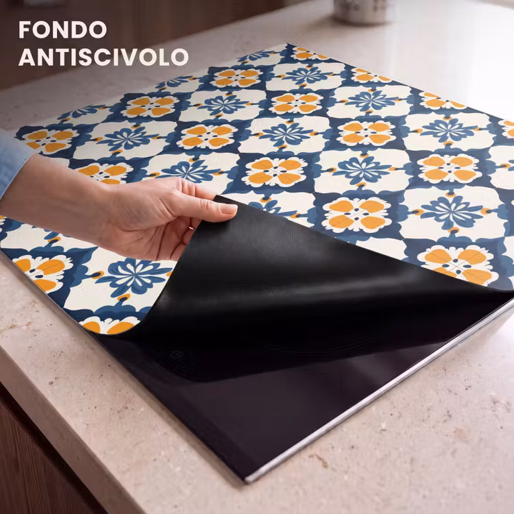Protezione piano induzione - Classico - Geometrico - Blu — 6