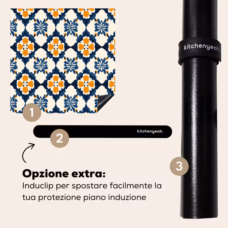 Protezione piano induzione - Classico - Geometrico - Blu — 8