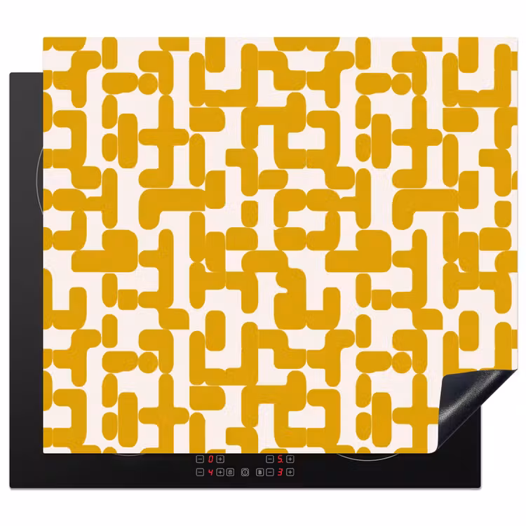 Protezione piano induzione - Giallo - Beige - Motivo — 1