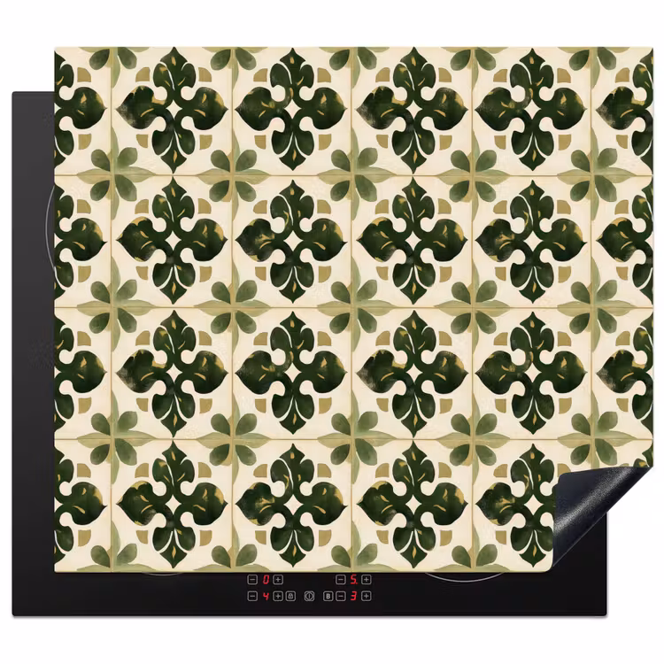 Protezione piano induzione - Motivo - Piastrella - Verde — 1