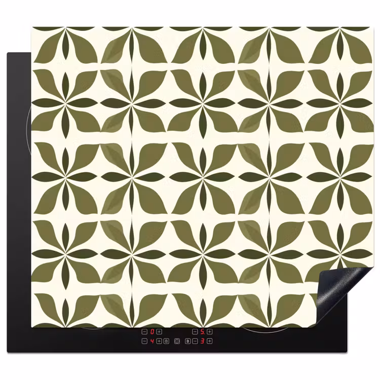 Protezione piano induzione - Botanico - Retrò - Verde — 1