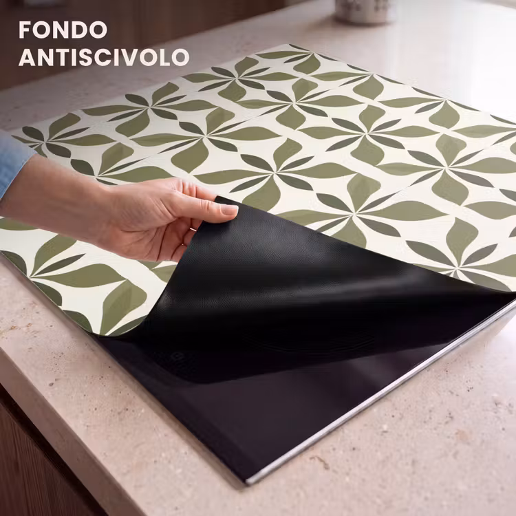 Protezione piano induzione - Botanico - Retrò - Verde — 6