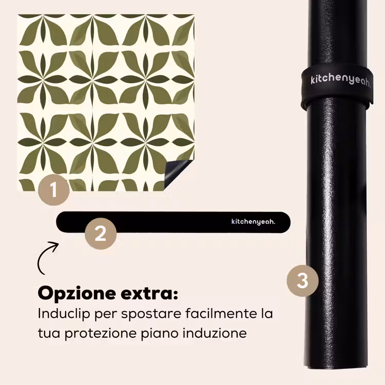 Protezione piano induzione - Botanico - Retrò - Verde — 8