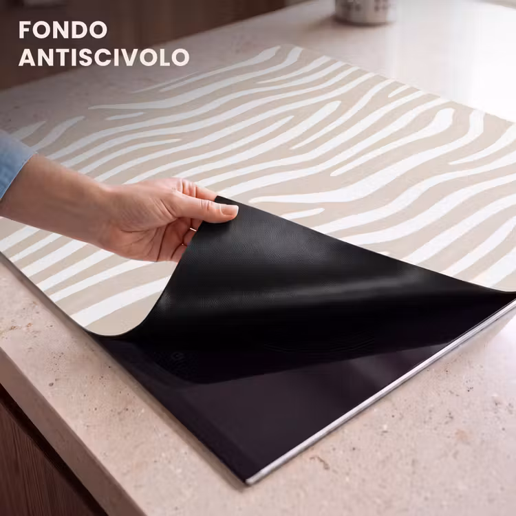 Protezione piano induzione - Astratto - Zebra - Beige — 6