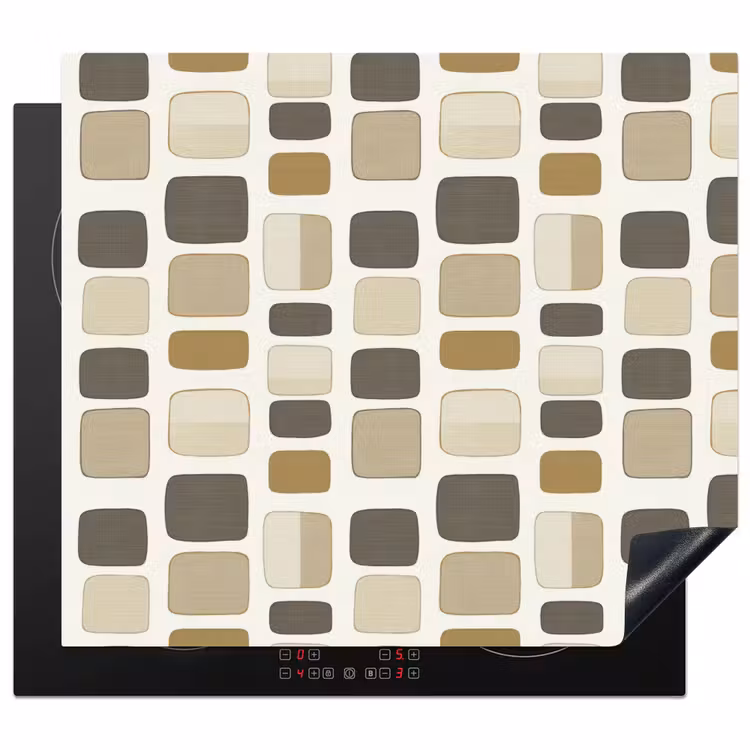Protezione piano induzione - Blocchi - Vintage - Grigio — 1