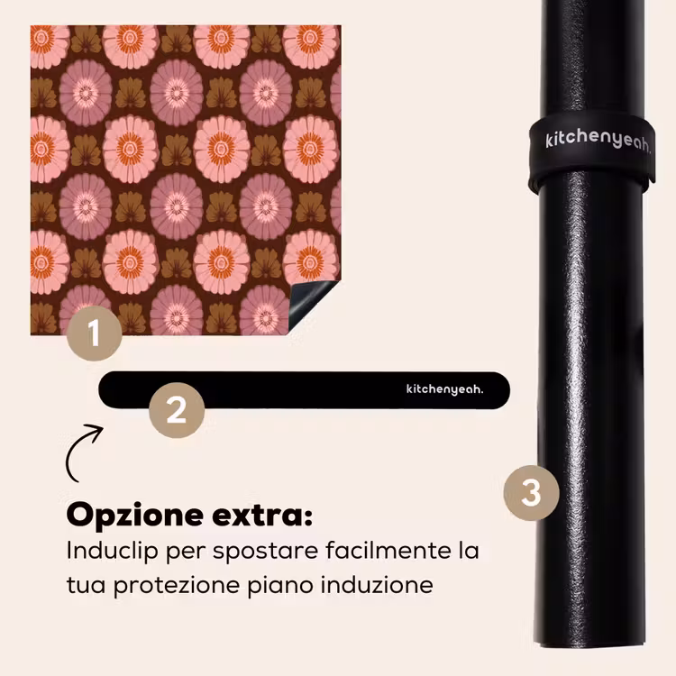 Protezione piano induzione - Retrò - Margherita - Rosa — 8