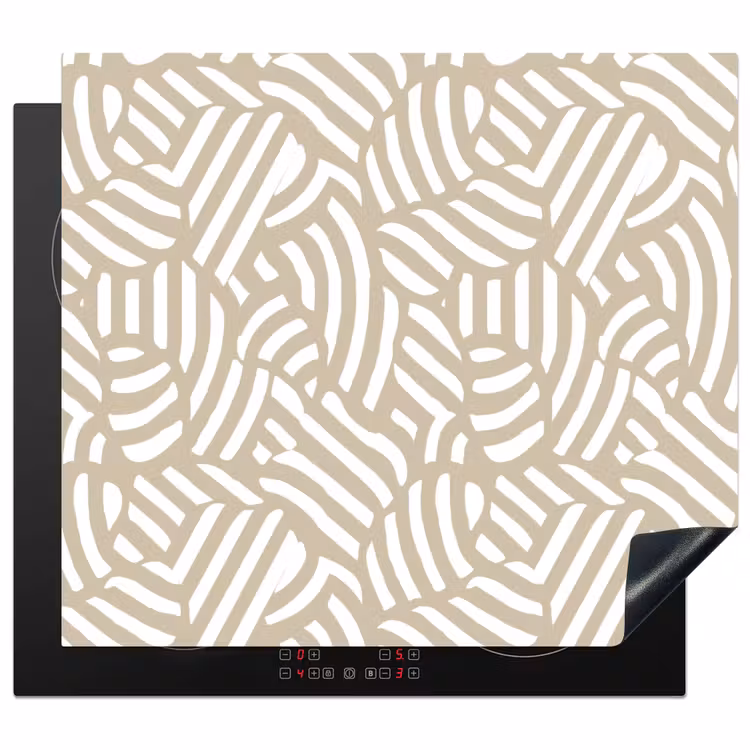 Protezione piano induzione - Astratto - Moderno - Beige — 1