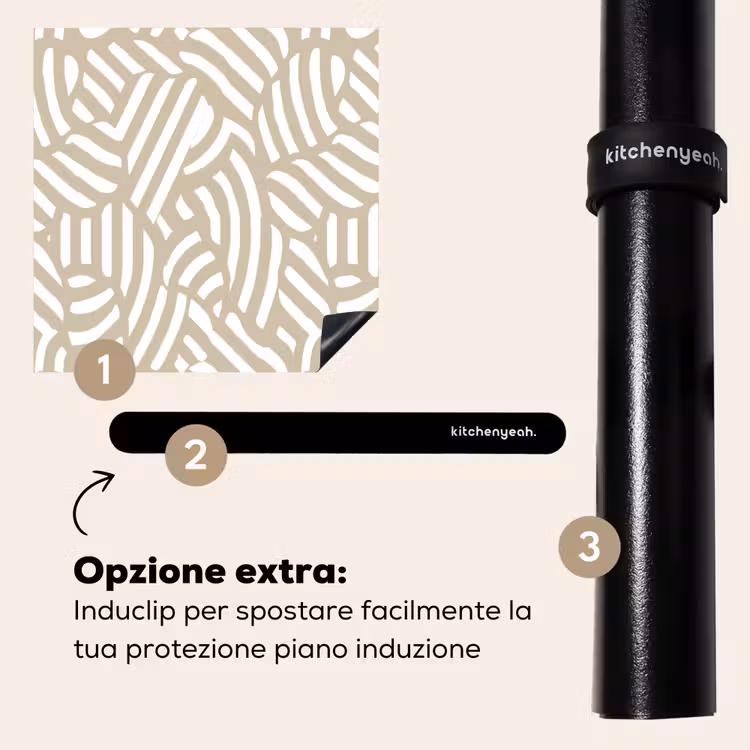 Protezione piano induzione - Astratto - Moderno - Beige — 8
