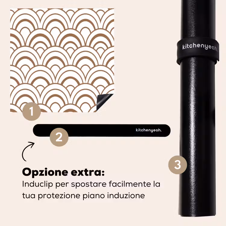 Protezione piano induzione - Classico - Motivo - Terracotta — 8