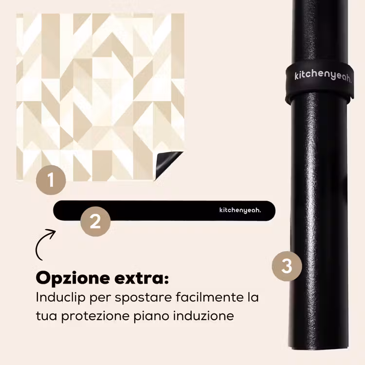 Protezione piano induzione - Moderno - Astratto - Beige — 8
