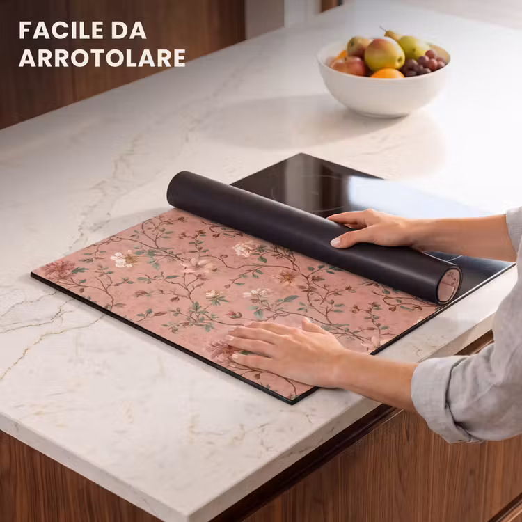 Protezione piano induzione - Botanico - Fiori - Rosa — 7