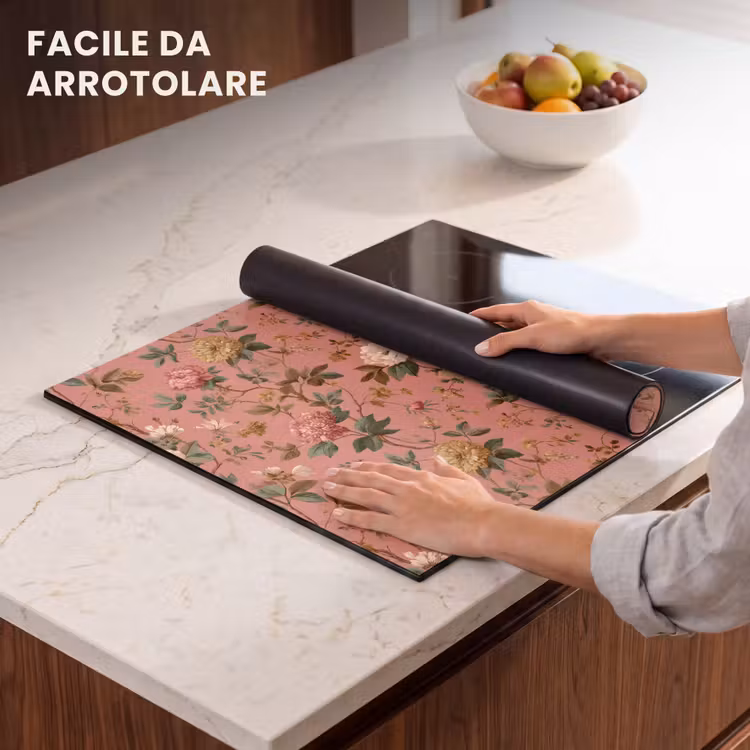 Protezione piano induzione - Classico - Botanico - Rosa — 7