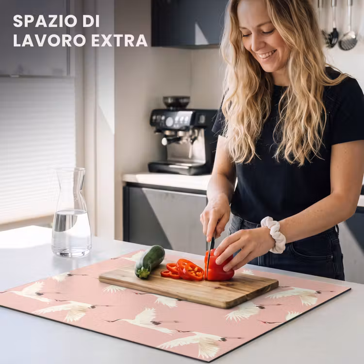 Protezione piano induzione - Moderno - Gru - Rosa — 5