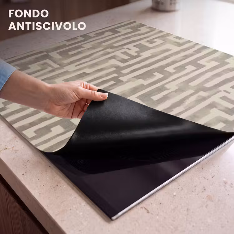 Protezione piano induzione - Astratto - Geometrico - Verde — 6