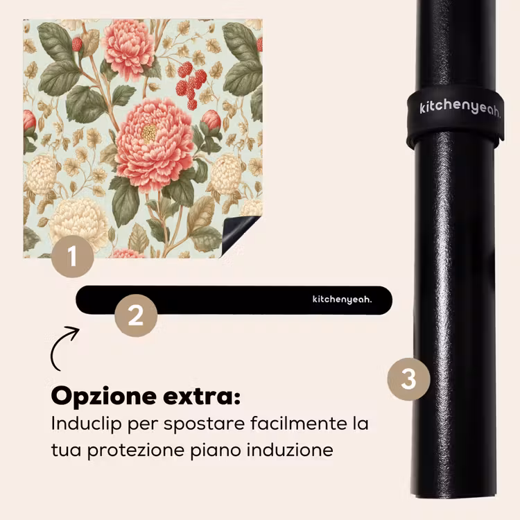 Protezione piano induzione - Classico - Botanico - Multicolore — 8