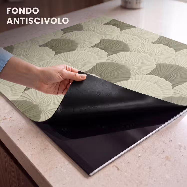 Protezione piano induzione - Foglie - Texture - Verde — 6