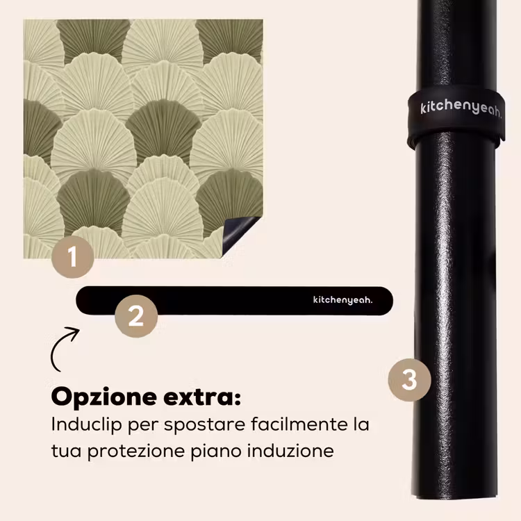 Protezione piano induzione - Foglie - Texture - Verde — 8