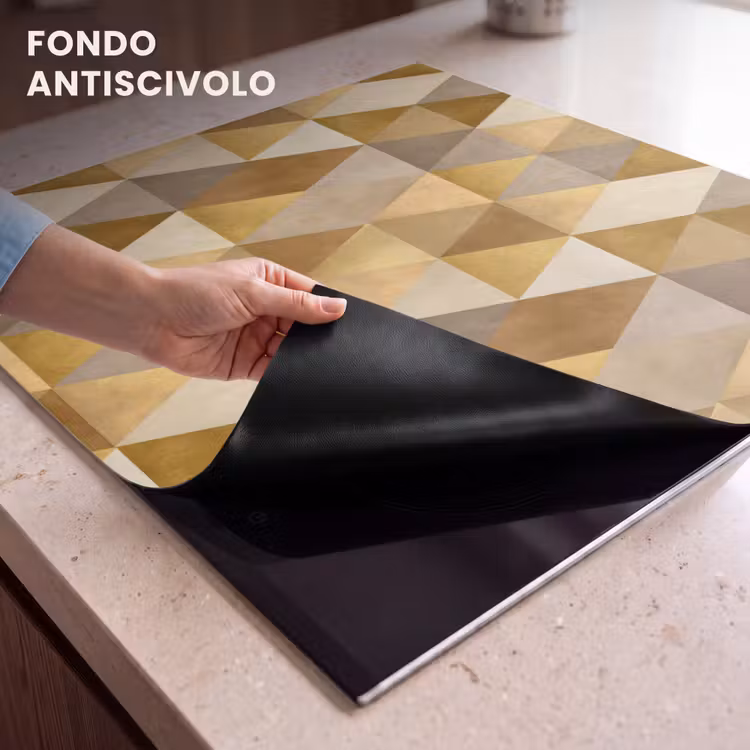 Protezione piano induzione - Geometrico - Triangolo - Oro — 6