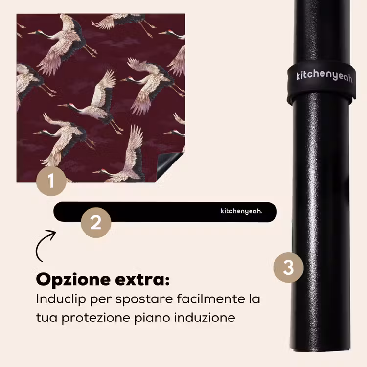 Protezione piano induzione - Gru - Classico - Bordeaux — 8