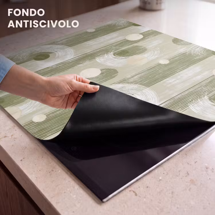 Protezione piano induzione - Artistico - Moderno - Verde — 6