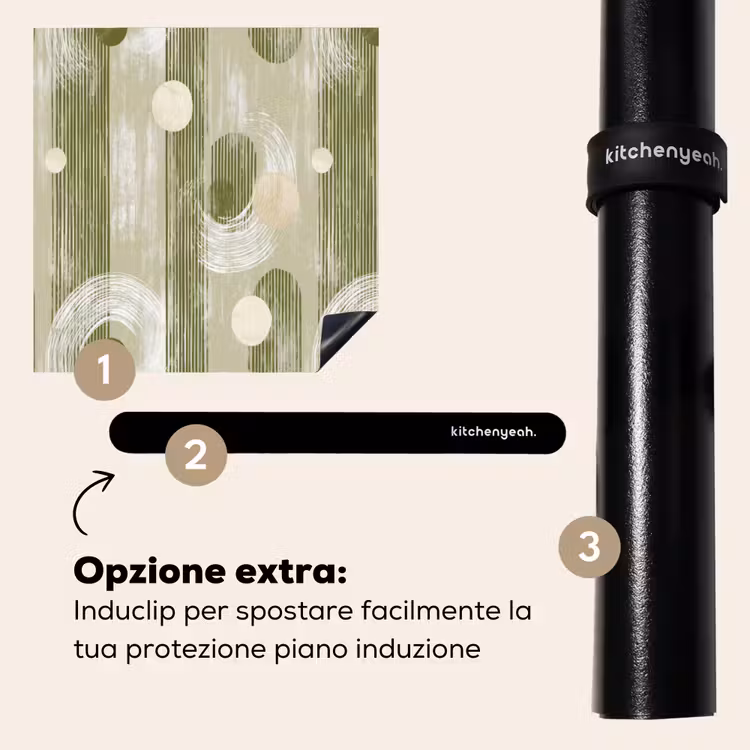 Protezione piano induzione - Artistico - Moderno - Verde — 8