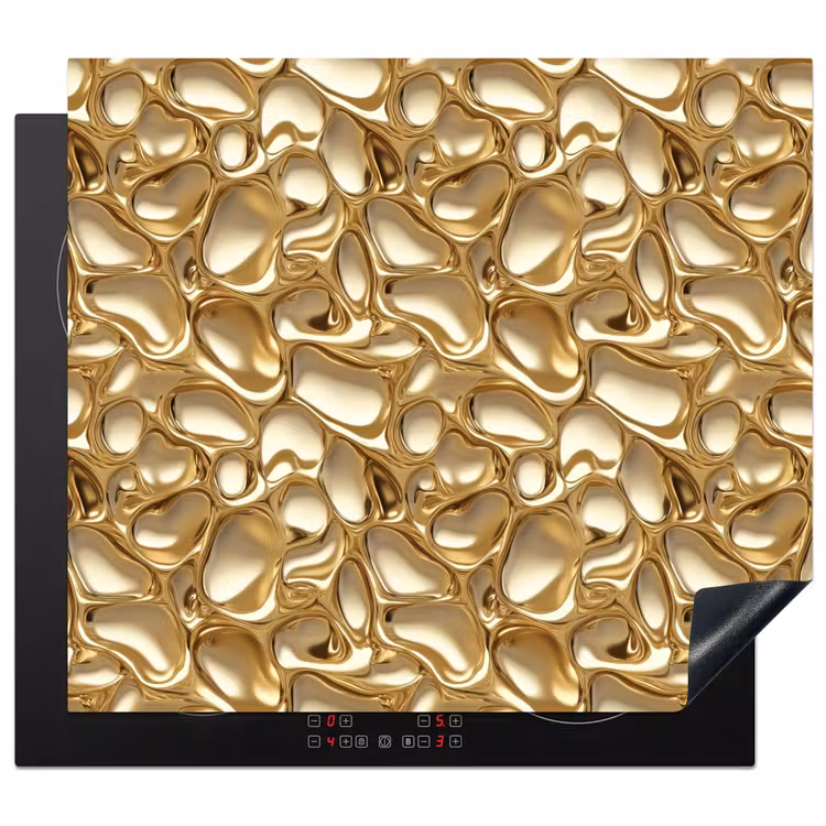 Protezione piano induzione - Astratto - Moderno - Oro — 1