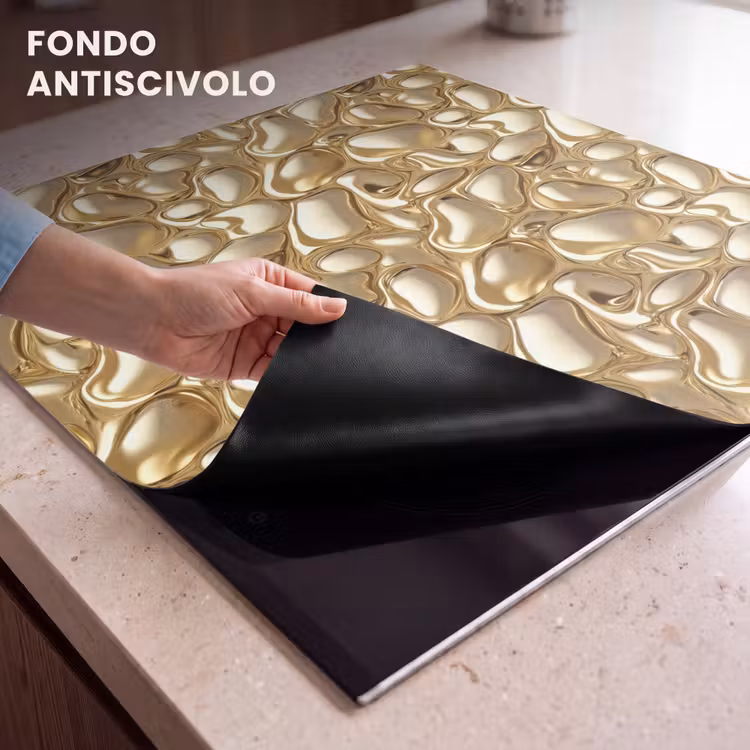 Protezione piano induzione - Astratto - Moderno - Oro — 6