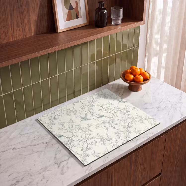 Protezione piano induzione - Classico - Uccelli - Verde — 4