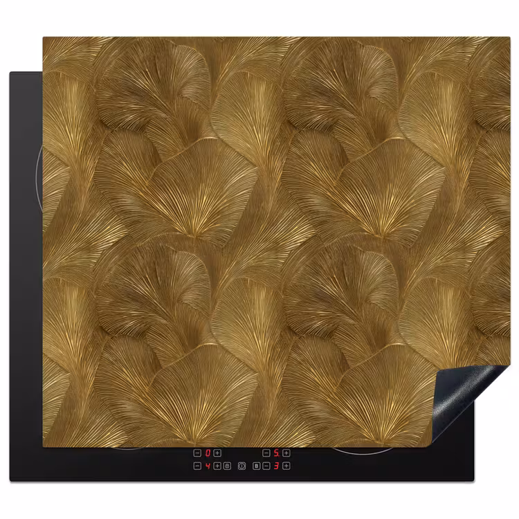 Protezione piano induzione - Organico - Linee - Oro — 1