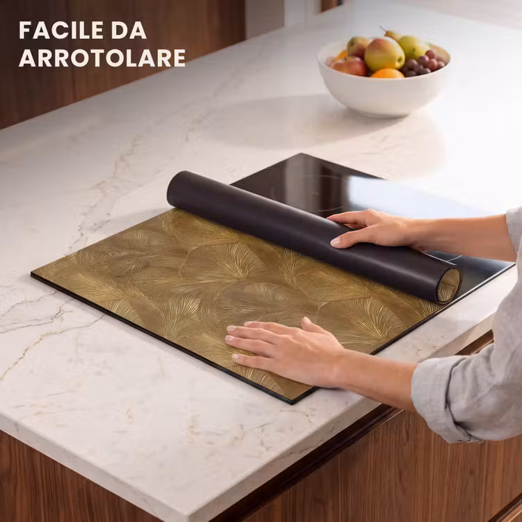 Protezione piano induzione - Organico - Linee - Oro — 7
