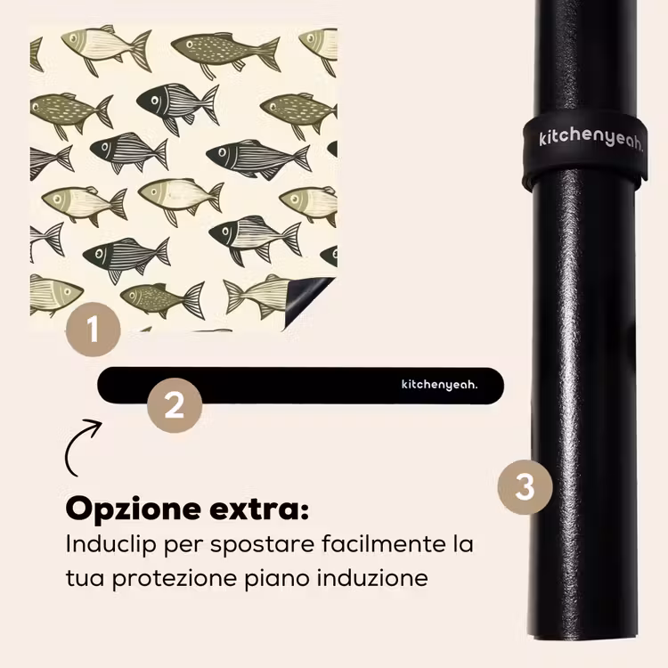 Protezione piano induzione - Pesci - Classico - Verde — 8