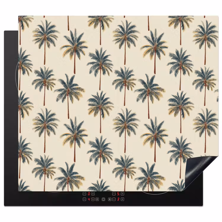 Protezione piano induzione - Palme - Tropicale - Verde — 1