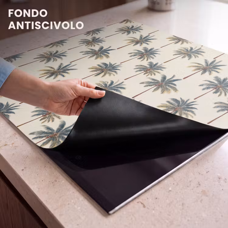Protezione piano induzione - Palme - Tropicale - Verde — 6