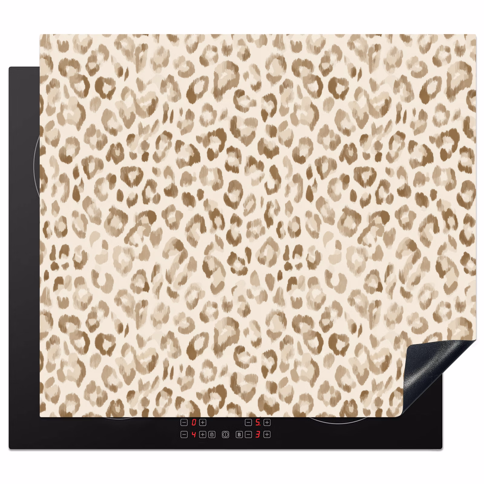 Protezione piano induzione - Leopardo - Classico - Beige — 1