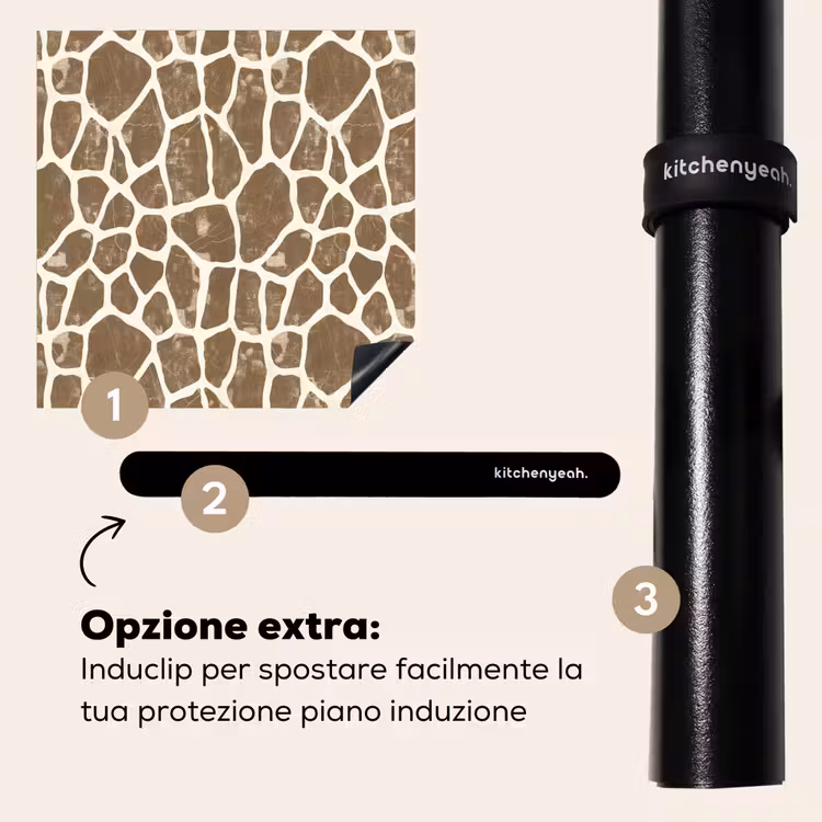 Protezione piano induzione - Giraffa - Classico - Marrone — 8