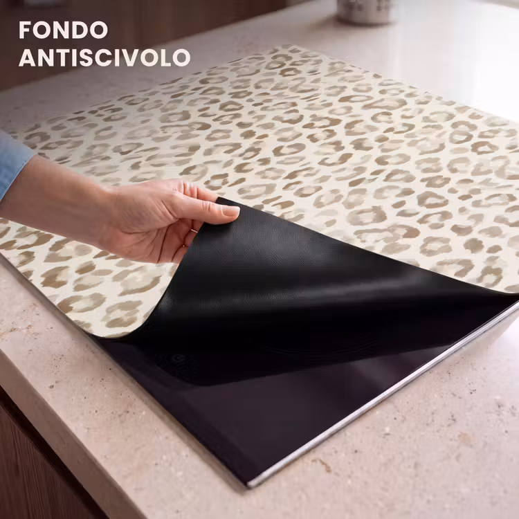 Protezione piano induzione - Leopardo - Classico - Beige — 6