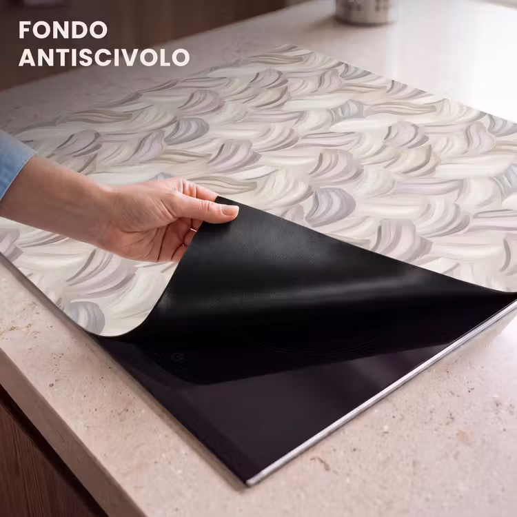 Protezione piano induzione - Astratto - Ondulato - Pastello — 6