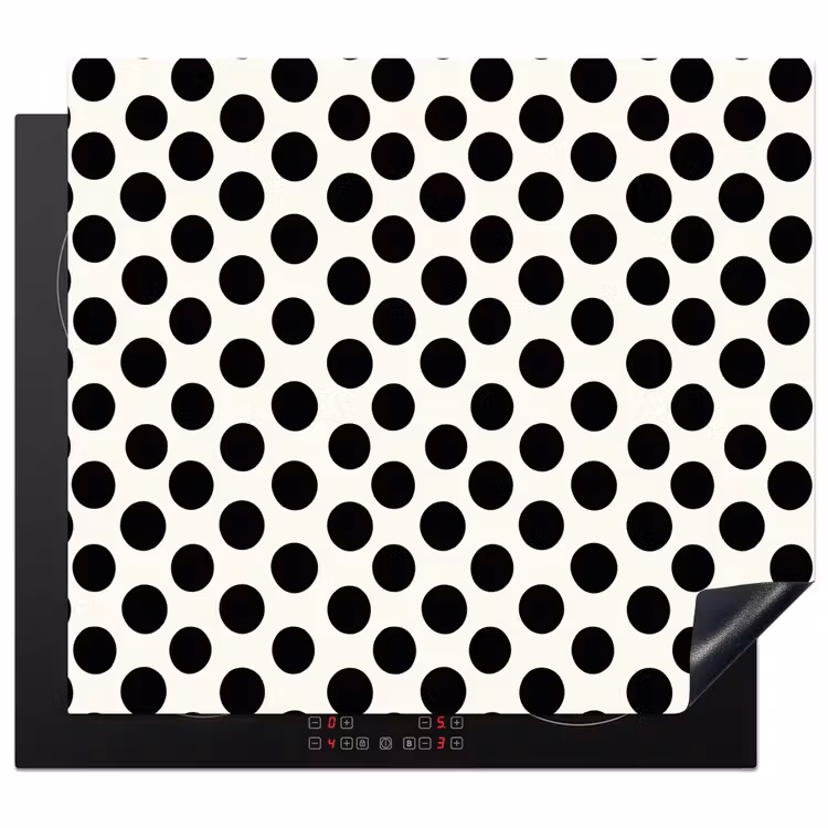 Protezione piano induzione - Classico - Pois - Nero — 1