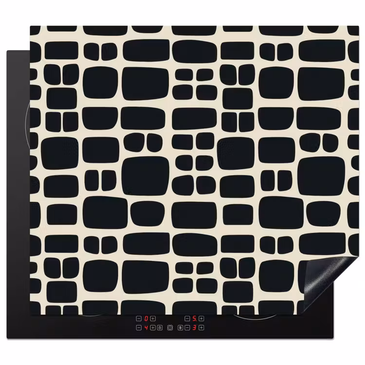 Protezione piano induzione - Moderno - Organico - Nero — 1