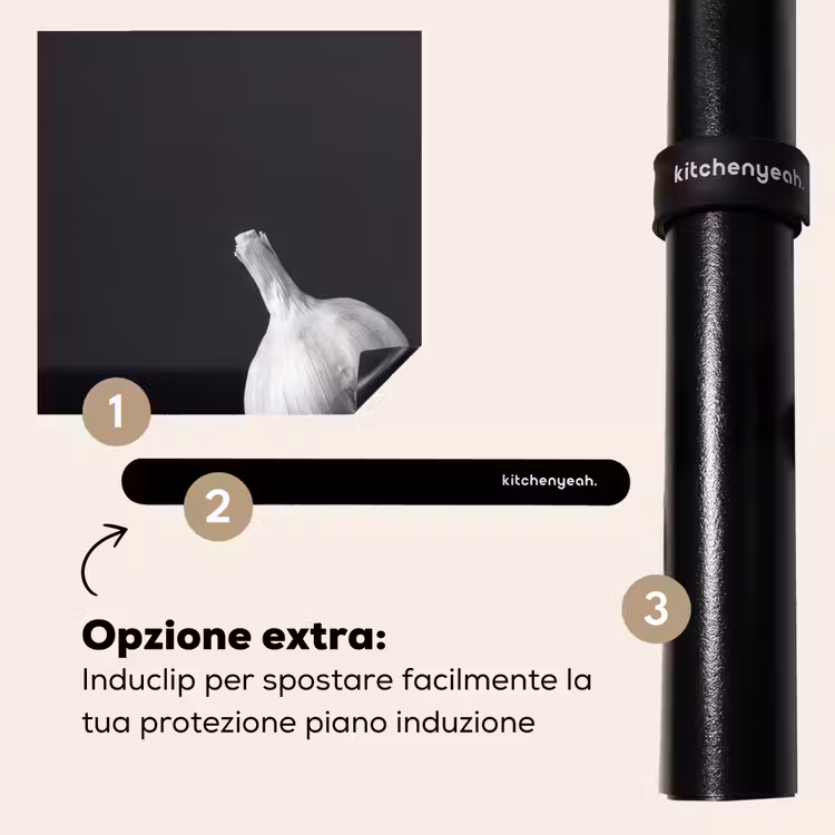 Protezione piano induzione - Aglio - Nero - Bianco — 8