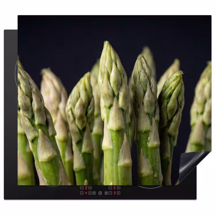 Protezione piano induzione - Asparagi - Verde - Nero — 1