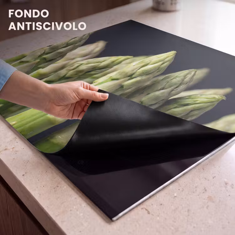 Protezione piano induzione - Asparagi - Verde - Nero — 6