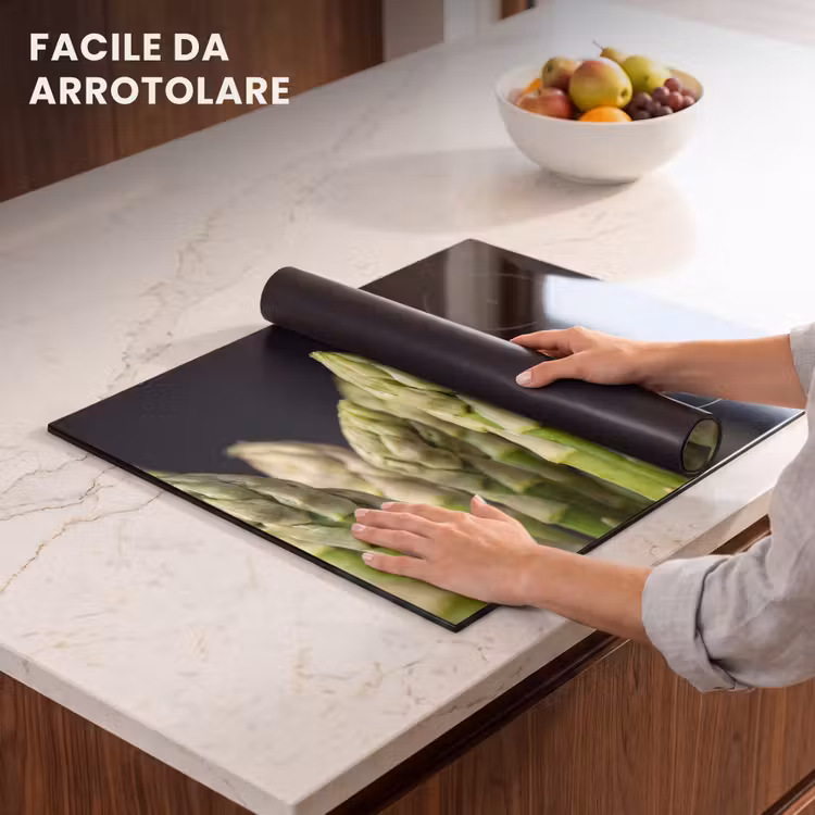 Protezione piano induzione - Asparagi - Verde - Nero — 7