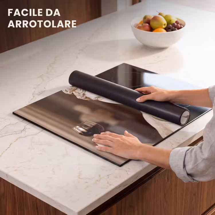 Protezione piano induzione - Classico - Marmo - Vino — 7
