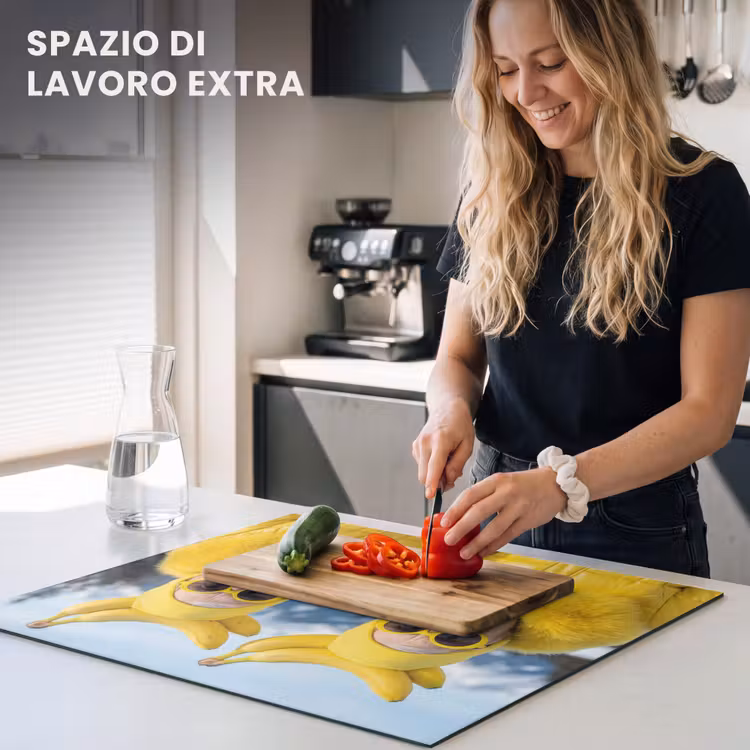 Protezione piano induzione - Donne - Banane - Giallo — 5
