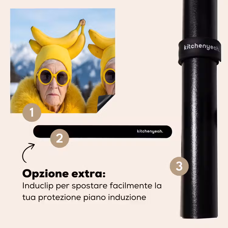 Protezione piano induzione - Donne - Banane - Giallo — 8